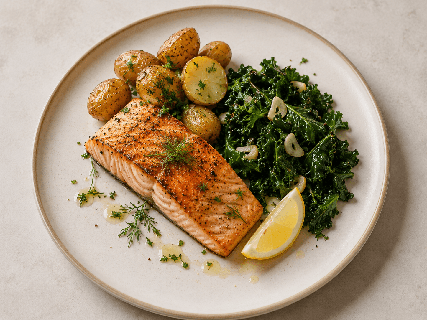 Salmon & Roasted Potatoes